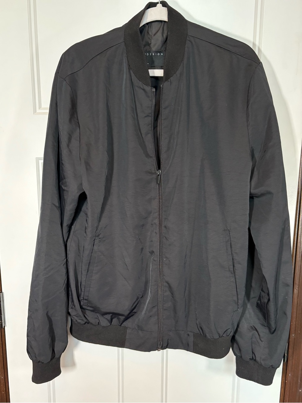 ASOS Design Men’s Black Bomber Jacket 40 inch Chest Gorpcore sz Medium